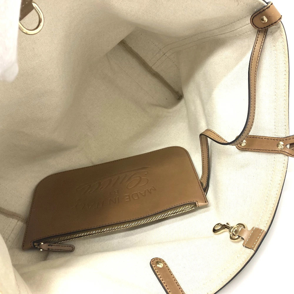 Gucci Beige Tote Bag Clutch GG Canvas - Picture 12 of 15